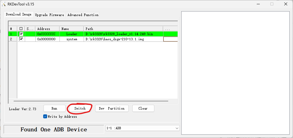 from adb to loader